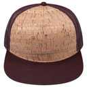 154-1174 Cork Square Flat Visor Pro Style Mesh Back Snapback Caps