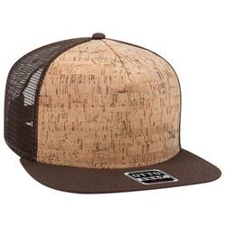 154-1174 Cork Square Flat Visor Pro Style Mesh Back Snapback Caps 154-1174 Cork Square Flat Visor Pro Style Mesh Back Snapback Caps