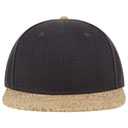 158-1176 Wool Blend Square Flat Visor Pro Style Snapback Caps