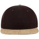 158-1176 Wool Blend Square Flat Visor Pro Style Snapback Caps