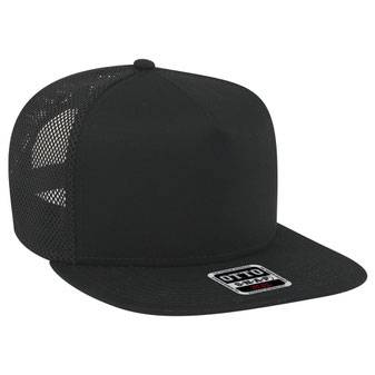 164-1209 Superior Cotton Twill Flat Visor Pro Style Mesh Back Snapback Caps