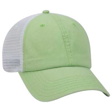 169-1264 Garment Washed Pigment Dyed Superior Cotton Twill Cap with Stretchable Polyester Mesh Back 169-1264 Garment Washed Pigment Dyed Superior Cotton Twill Cap with Stretchable Polyester Mesh Back