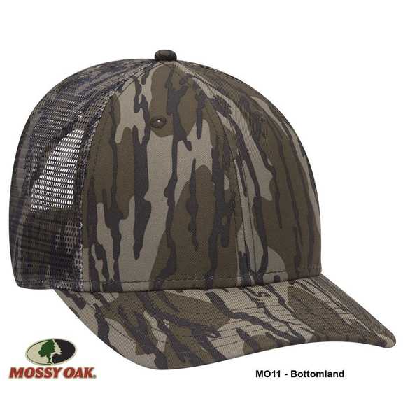 171-1292 Mossy Oak Camouflage Superior Polyester Twill Six Panel Low Profile Mesh Back Cap (MO4 - Shadow Grass Blades) 171-1292 Mossy Oak Camouflage Superior Polyester Twill Six Panel Low Profile Mesh Back Cap (MO4 - Shadow Grass Blades)