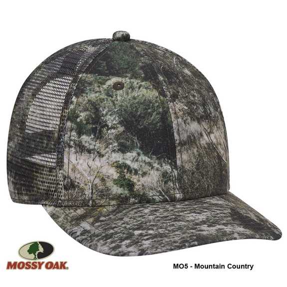 171-1292 Mossy Oak Camouflage Superior Polyester Twill Six Panel Low Profile Mesh Back Cap (MO4 - Shadow Grass Blades) 171-1292 Mossy Oak Camouflage Superior Polyester Twill Six Panel Low Profile Mesh Back Cap (MO4 - Shadow Grass Blades)