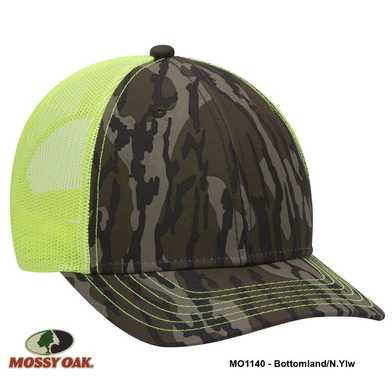 171-1293 OTTO CAP Mossy Oak Camouflage Superior Polyester Twill 6 Panel Low Profile Mesh Back Baseball Cap 171-1293 OTTO CAP Mossy Oak Camouflage Superior Polyester Twill 6 Panel Low Profile Mesh Back Baseball Cap