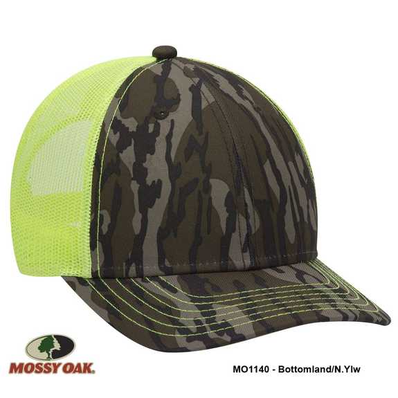 171-1293 OTTO CAP Mossy Oak Camouflage Superior Polyester Twill 6 Panel Low Profile Mesh Back Baseball Cap 171-1293 OTTO CAP Mossy Oak Camouflage Superior Polyester Twill 6 Panel Low Profile Mesh Back Baseball Cap
