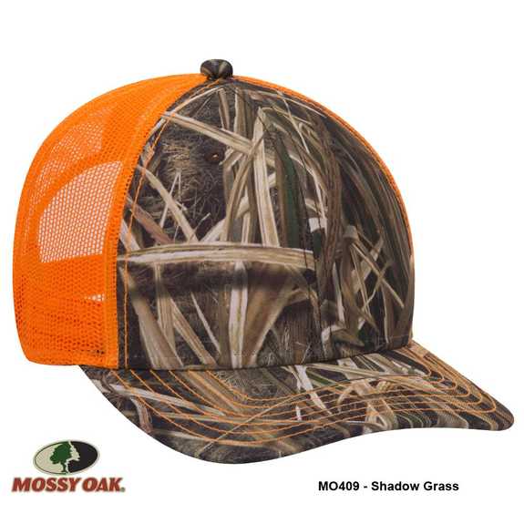 171-1293 OTTO CAP Mossy Oak Camouflage Superior Polyester Twill 6 Panel Low Profile Mesh Back Baseball Cap 171-1293 OTTO CAP Mossy Oak Camouflage Superior Polyester Twill 6 Panel Low Profile Mesh Back Baseball Cap