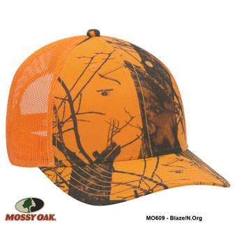 171-1293 OTTO CAP Mossy Oak Camouflage Superior Polyester Twill 6 Panel Low Profile Mesh Back Baseball Cap