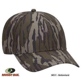 171-1295 Mossy Oak Camouflage Superior Polyester Twill Six Panel Low Profile Cap (MO5 - Mountain Country )