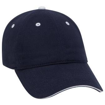 22-449 Superior Garment Washed Cotton Twill Sandwich Visor Low Profile Pro Style Caps