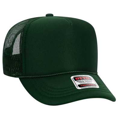 39-165 Polyester Foam Front High Crown Golf Style Mesh Back Caps 39-165 Polyester Foam Front High Crown Golf Style Mesh Back Caps