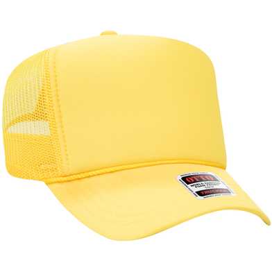 39-165 Polyester Foam Front High Crown Golf Style Mesh Back Caps 39-165 Polyester Foam Front High Crown Golf Style Mesh Back Caps