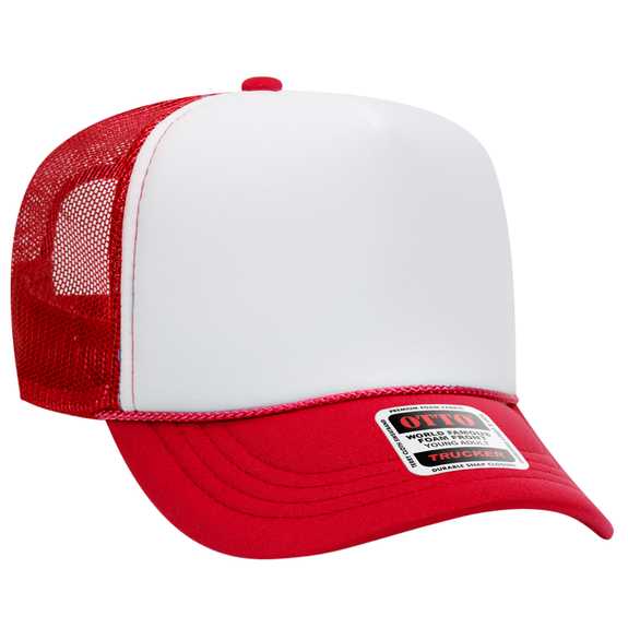 39-165 Polyester Foam Front High Crown Golf Style Mesh Back Caps 39-165 Polyester Foam Front High Crown Golf Style Mesh Back Caps