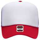 39-165 Polyester Foam Front High Crown Golf Style Mesh Back Caps