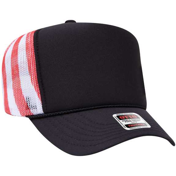 39-165 Polyester Foam Front High Crown Golf Style Mesh Back Caps 39-165 Polyester Foam Front High Crown Golf Style Mesh Back Caps
