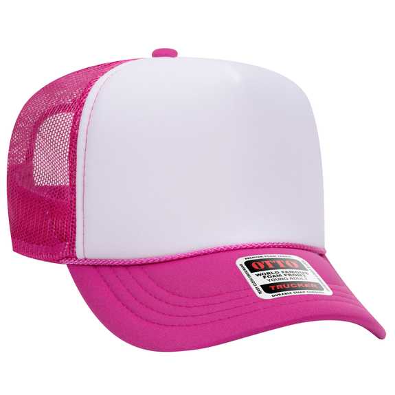 39-165 Polyester Foam Front High Crown Golf Style Mesh Back Caps 39-165 Polyester Foam Front High Crown Golf Style Mesh Back Caps