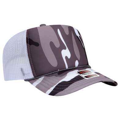 39-165 Polyester Foam Front High Crown Golf Style Mesh Back Caps 39-165 Polyester Foam Front High Crown Golf Style Mesh Back Caps