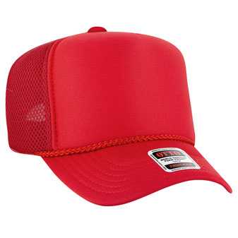 39-166 OTTO CAP 5 Panel High Crown Air Mesh Back Trucker Hat
