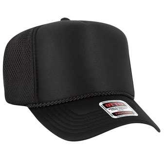 39-166 OTTO CAP 5 Panel High Crown Air Mesh Back Trucker Hat