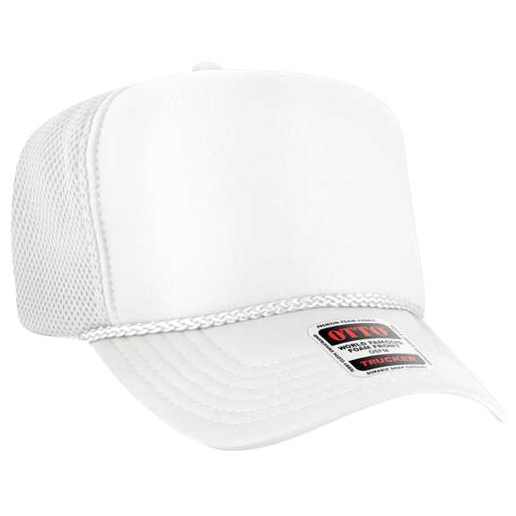 39-166 OTTO CAP 5 Panel High Crown Air Mesh Back Trucker Hat 39-166 OTTO CAP 5 Panel High Crown Air Mesh Back Trucker Hat