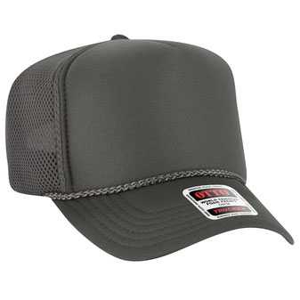 39-166 OTTO CAP 5 Panel High Crown Air Mesh Back Trucker Hat