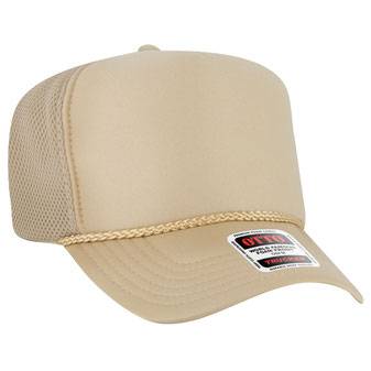 39-166 OTTO CAP 5 Panel High Crown Air Mesh Back Trucker Hat