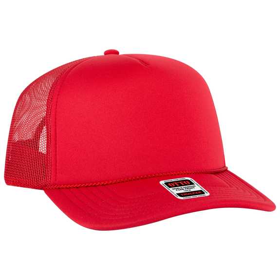 3932-1 OTTO CAP 5 Panel High Crown Polyester Foam Front Mesh Back Trucker Hat 3932-1 OTTO CAP 5 Panel High Crown Polyester Foam Front Mesh Back Trucker Hat
