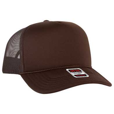 3932-1 OTTO CAP 5 Panel High Crown Polyester Foam Front Mesh Back Trucker Hat 3932-1 OTTO CAP 5 Panel High Crown Polyester Foam Front Mesh Back Trucker Hat