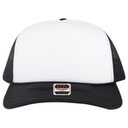 3932-1 OTTO CAP 5 Panel High Crown Polyester Foam Front Mesh Back Trucker Hat