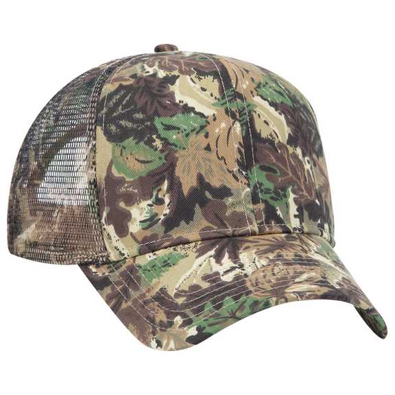 45-052 Camouflage Cotton Twill Pro Style Mesh Back Caps 45-052 Camouflage Cotton Twill Pro Style Mesh Back Caps