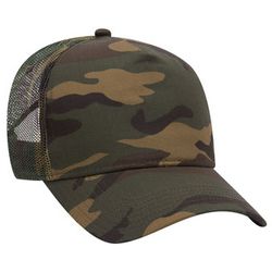 47-049 OTTO CAP Camouflage 5 Panel Mid Crown Mesh Back Trucker Hat 47-049 OTTO CAP Camouflage 5 Panel Mid Crown Mesh Back Trucker Hat
