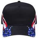 57-174 United States Flag Pattern Cotton Twill Low Crown Golf Style Cap