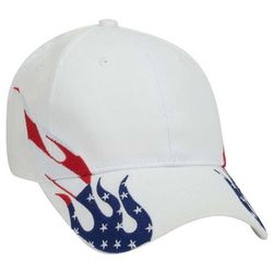 58-755 United States Flag Flame Pattern Brushed Cotton Twill 58-755 United States Flag Flame Pattern Brushed Cotton Twill