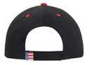 58-756 United States Flag Flame Pattern Visor Brushed Cotton Twill Low Profile Pro Style Caps
