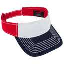 60-1196 Superior Garment Washed Cotton Twill with Heavy Contrast Stitching Sun Visor