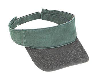 60-284 Washed Pigment Dyed Cotton Twill Sun Visors