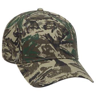 78-353 OTTO CAP Camouflage 6 Panel Low Profile Baseball Cap