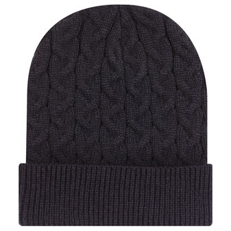82-1 OTTO CAP 12" Cable Knit Beanie w/ Rib Knit Cuff