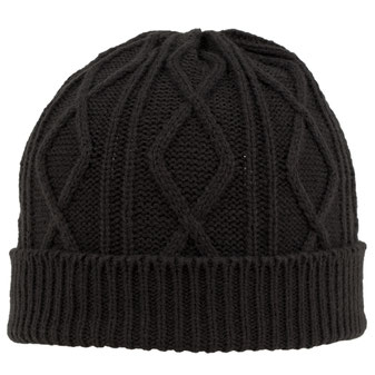 82-1215 Cable Knit Fold Beanie