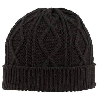 82-1215 Cable Knit Fold Beanie