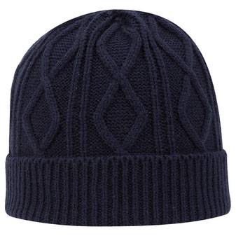 82-1215 Cable Knit Fold Beanie