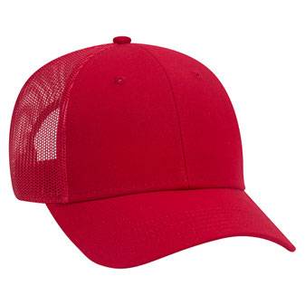 83-1273 Cotton Canvas Mesh Back Low Profile Cap