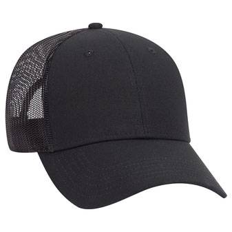 83-1273 Cotton Canvas Mesh Back Low Profile Cap