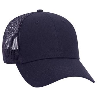 83-1273 Cotton Canvas Mesh Back Low Profile Cap