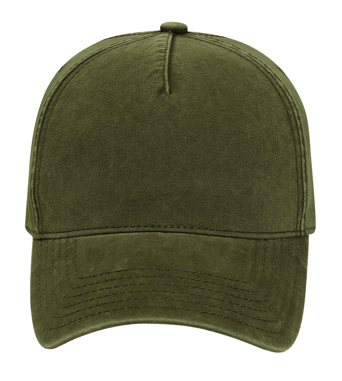 Ottocap Garment Washed Cotton Twill Military Cap - Dark Brown, Adjustable Hook & Loop, Wholesale Price