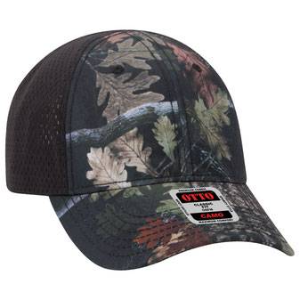 103-1243 Polyester Canvas Low Profile Camo Cap with Pro Mesh Back