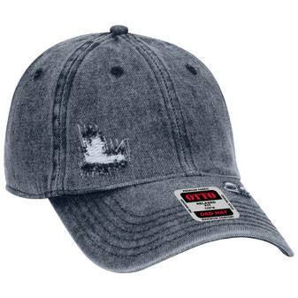 104-1250 Distressed Denim Low Profile Snow Washed Cap