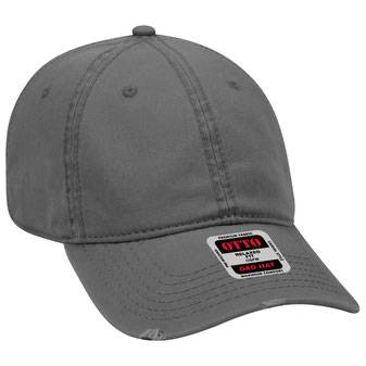 104-764 Superior Garment Washed Cotton Twill Distressed Visor Low Profile Pro Style Caps
