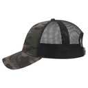 105-1247 Cotton Twill Low Profile Camo Cap with Mesh Back