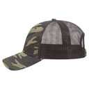 105-1247 Cotton Twill Low Profile Camo Cap with Mesh Back